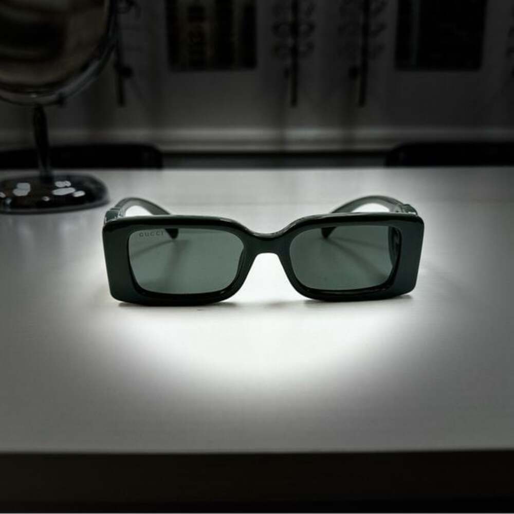 Gucci Grey Rectangular Sunglasses